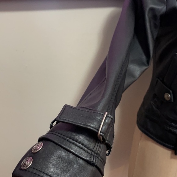 Be Forever U.G.I.Z. Black Leather Moto Jacket - Picture 6 of 15